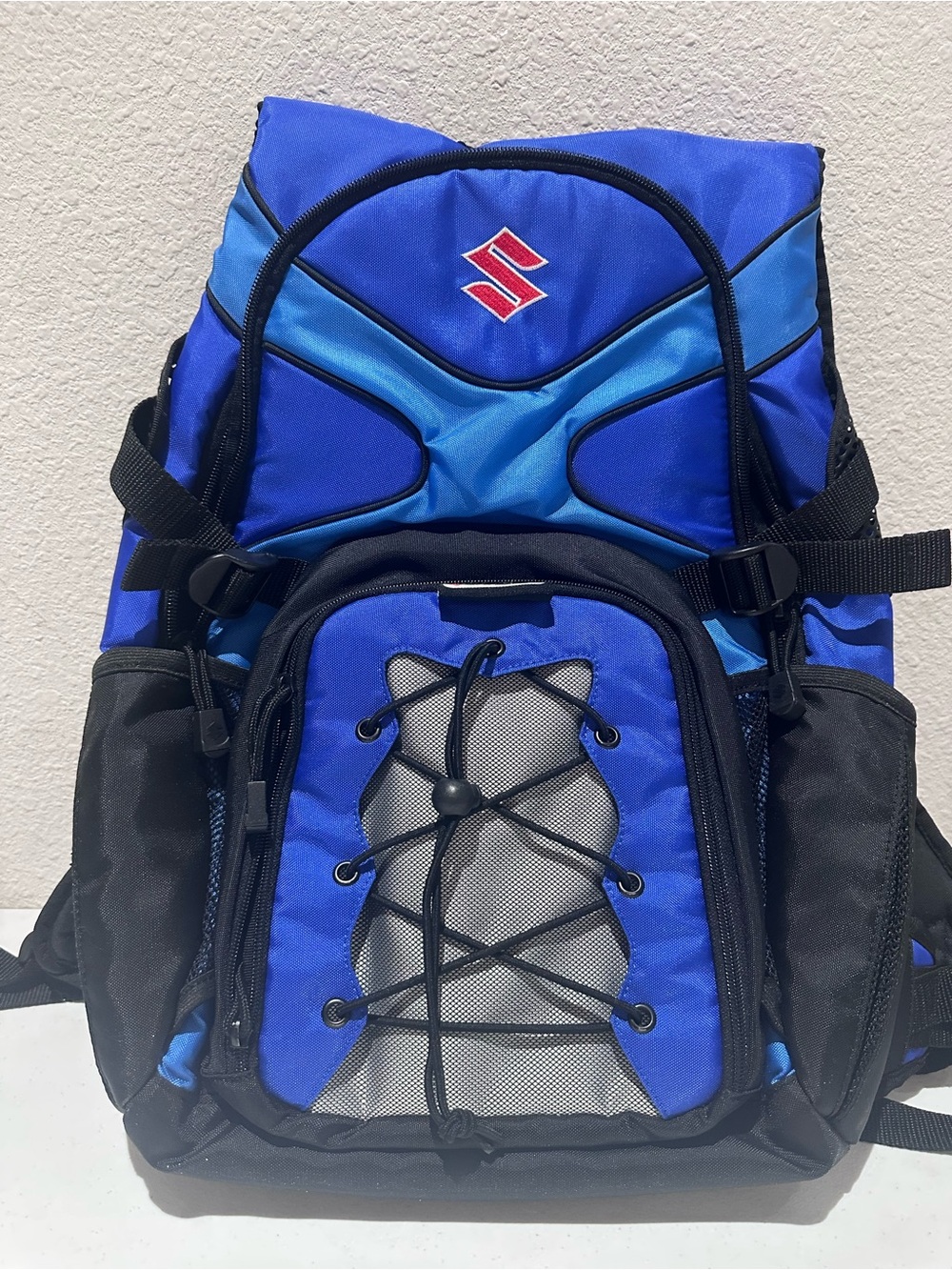 Suzuki Motorcycle Racing Backpack New Blue Black